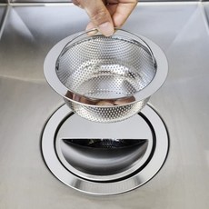 러빗홈 싱크대 거름망 스텐 배수구망 + 반달 커버 세트, 1세트, 1세트 주방용품/주방잡화 반품 최저가 12,810원