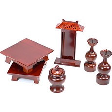 남원목기 국산 문화재 오리목 향로 제기세트, 1세트, 제기 6p 주방용품/제기/제수용품 반품 최저가 53,880원