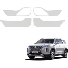 메이튼 순정 가죽 스크래치 도어커버, 현대 팰리세이드, 라이트그레이 자동차용품/인테리어 반품 최저가 19,040원