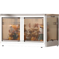 마이닝 코모드 양문형 5면 오픈도어 이동식 폴딩 플라스틱 리빙박스 117리터 4호, 화이트, 1개 홈인테리어/수납/정리 반품 최저가 17,670원