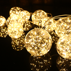 다우에프앤지 크리스마스 LED 라이트 볼 전구 8cm + 10cm 10구 3.15m, 1개 홈인테리어/조명/스탠드 반품 최저가 30,110원