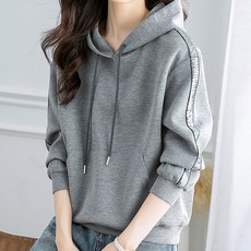 퀸이즈 여성용 사이드 트윙클패턴 후드 티셔츠 패션의류/잡화/여성패션 반품 최저가 15,760원