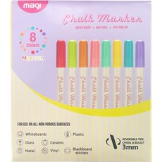 동아피엠에스 마카롱칼라 블랙보드 윈도우마카 8색 세트 3mm, 혼합색상, 1세트 문구/오피스/필기류 반품 최저가 9,510원