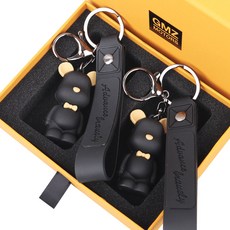 지엠지모터스 키홀더 곰 2p + 선물용 패키지, 1개, 블랙 + 블랙 자동차용품/인테리어 반품 최저가 8,690원