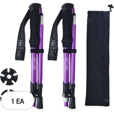 디유 아웃도어 등산스틱 2p + 전용매쉬가방 2p 세트, 퍼플, 1세트 스포츠_레저/등산/아웃도어 반품 최저가 17,110원