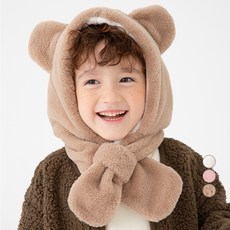 롤리트리 아동용 따뜻 곰돌이 털 모자 머플러 출산/유아동/유아동패션 반품 최저가 6,410원