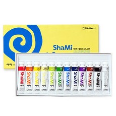 샤미 학생용 수채화 물감, 10ml, 12색 완구/취미/STEAM완구 반품 최저가 10,300원