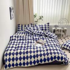 데이소이 코지 패턴 침대 이불 커버, 09 블루다이아 홈인테리어/침구 반품 최저가 9,120원