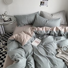 데이소이 클래식 무지 침대 이불 커버, 09 그레이베이지 홈인테리어/FW 침구샵 반품 최저가 17,820원