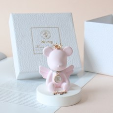 모리앤 차량 데스크 크라운베어 엔젤핑크 석고 방향제, 라벤다 홈인테리어/홈데코/디퓨저 반품 최저가 12,900원