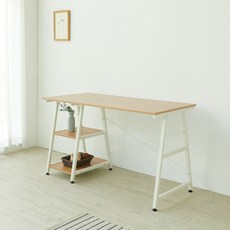 소프시스 하모니 책상 1200, 티크 + 화이트 문구/오피스/사무용품 전문관 반품 최저가 38,630원