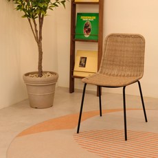 하우스레시피 에이블 PP라탄 스퀘어 체어, 블랙, 1개 홈인테리어/싱글하우스 반품 최저가 60,530원