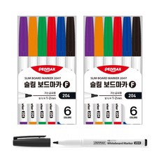펜맥스 12각 슬림 보드마카 6색, 혼합색상, 2세트 문구/오피스/필기류 반품 최저가 2,130원