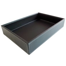 인조가죽 사각트레이, 블랙, 1개 홈인테리어/수납/정리 반품 최저가 10,540원