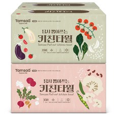 탐사 뽑아쓰는 천연펄프 키친타올, 150매, 4개 주방용품/일회용품/종이컵 반품 최저가 5,100원