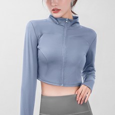 마켓피아 여성용 요가 크롭 롱슬리브 집업 스포츠/레저/여성스포츠의류 반품 최저가 16,420원