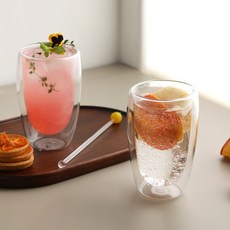 삼호유리 더블레이어드 내열 이중유리컵 450ml SH1060, 투명, 2개 주방용품/커피잔/찻잔 반품 최저가 10,050원