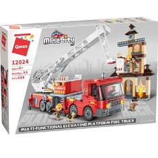 키즈팡팡 큐만 사다리 소방차 블록, 혼합색상, 1개 완구/취미/블록놀이 반품 최저가 30,790원