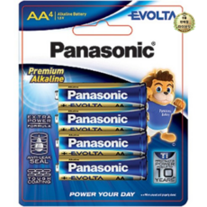 파나소닉 프리미엄 알카라인 에볼타 AA건전지, 4개입, 1개 홈인테리어/건전지/멀티탭 반품 최저가 2,840원