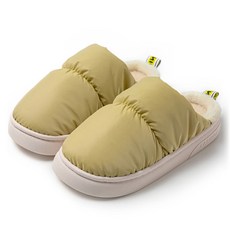 에버하우스 푹신한 풋패딩 방수 털 슬리퍼 실내화, 옐로, 1개 생활용품/생활잡화 반품 최저가 4,990원