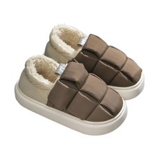 에버하우스 방한 보온 패딩 털 실내화, 커피, 1개 홈인테리어/카페트/쿠션 반품 최저가 11,590원