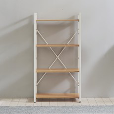 가구느낌 위니책장, 네추럴화이트, 4단 문구/오피스/사무용품 전문관 반품 최저가 21,020원