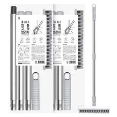 깔끔대장 3in1 빈틈구석 브러시, 화이트 + 그레이, 2개 홈인테리어/청소/세탁용품 반품 최저가 24,260원