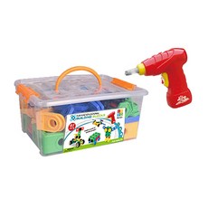 프리스쿨 빌딩블럭 87p + 드릴, 혼합색상, 1개 완구/취미/블록놀이 반품 최저가 40,500원