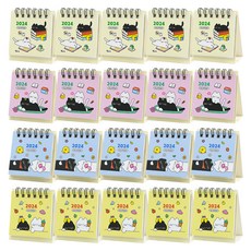 핑크풋 1000 2024년 냥냥 쪼꼬미 달력 4종 세트, 혼합색상, 5세트 문구/오피스/다이어리/플래너 반품 최저가 5,840원