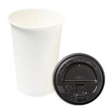 더빈썸 무지 종이컵 380ml + 개폐 블랙뚜껑 세트, 100개입, 2개 주방용품/일회용품/종이컵 반품 최저가 18,900원