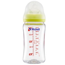 릿첼 트라이탄 젖병 260ml, M(3~6개월), 그린, 1개 출산/유아동/수유용품 반품 최저가 19,400원