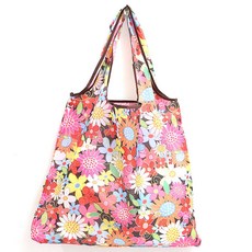 바코젤 대용량 접이식 에코백 장바구니, 플라워, 1개 생활용품/생활잡화 반품 최저가 3,870원