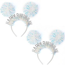 조이파티 홀로그램 생일머리띠, 실버, 2개 문구/오피스/파티/이벤트 반품 최저가 7,940원