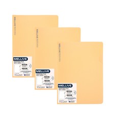 멜리브 L자 홀더 파일, 노랑, 3개 문구/오피스/학용품/수업준비 반품 최저가 4,680원
