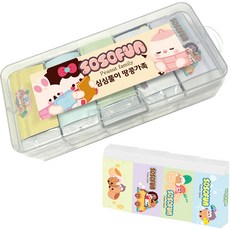다다 소소펀 도시락 클린 지우개 15p + 다용도 멀티케이스 B 세트, 랜덤발송, 1세트 문구/오피스/학용품/수업준비 반품 최저가 4,180원