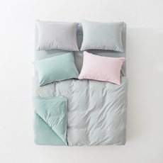 라뽐므 일리크 카치온 이불커버, 소프트민트 홈인테리어/FW 침구샵 반품 최저가 20,530원