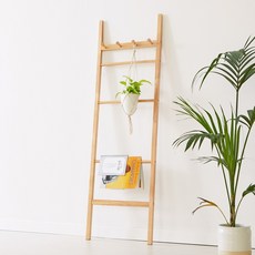 우디홈 엣지형 원목 스탠드 옷걸이 사다리 행거, 내추럴 홈인테리어/침실가구 반품 최저가 30,920원
