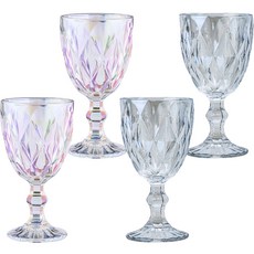 몬즈 다이아 고블렛잔 오로라 2p + 파우더 2p 세트, 300ml, 1세트 주방용품/와인용품 반품 최저가 12,620원