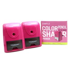 영아트 심플 연필깎이, 핑크, 2개입 문구/오피스/필기류 반품 최저가 4,420원