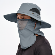 알파마운틴 자외선 차단 아웃도어 챙 모자 + 넥커버 세트, 다크그레이 스포츠_레저/낚시 반품 최저가 6,610원