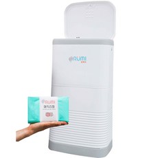 오루미 원클릭 기저귀 휴지통 + 매직리필봉투 세트, 화이트(휴지통), 16L 출산/유아동/기저귀 반품 최저가 27,630원