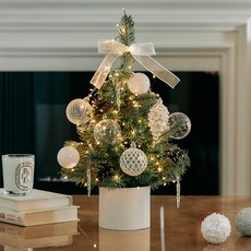 베베데코 크리스마스 미니 트리 풀세트 + 리모컨 + LED 150구 웜지네전구 USB, 트윙클클리어, 30 x 45 cm, 1세트 홈인테리어/홈데코/디퓨저 반품 최저가 19,170원