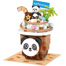 LOZ 나노블럭 팬더라떼, 혼합색상, 1개 완구/취미/블록놀이 반품 최저가 2,870원