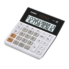 카시오 미니탁상형 계산기 MH-12, WE, 1개 문구/오피스/사무용품 전문관 반품 최저가 11,060원
