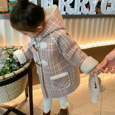 유블리 여아용 핑코 기모 체크 후드 떡볶이 코트 출산/유아동/유아동패션 반품 최저가 11,950원