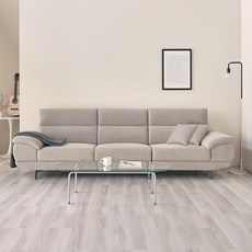 퍼리든 플러피 패브릭 4인용 쇼파 + 쿠션 세트 방문설치, 라이트그레이 문구/오피스/사무용품 전문관 반품 최저가 543,060원