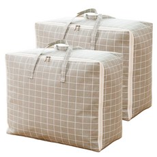 하늬통상 패브릭 이불정리함, 그레이체크, 대형(60 x 40 x 20 cm), 2개 홈인테리어/수납/정리 반품 최저가 10,690원