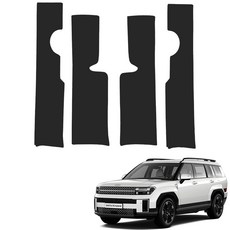 메이튼 순정 컬러 가죽 도어스텝 스크래치 커버, 현대 싼타페 MX5, 블랙 자동차용품/인테리어 반품 최저가 12,950원