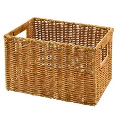 코멧 홈 내츄럴 라탄 패턴 사각 바구니 M, 1개 홈인테리어/수납/정리 반품 최저가 7,270원