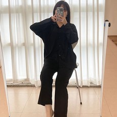 씨오브비 여성용 소프트 코튼 블랙파자마 상하의 세트 패션의류/잡화/속옷/잠옷 반품 최저가 12,810원